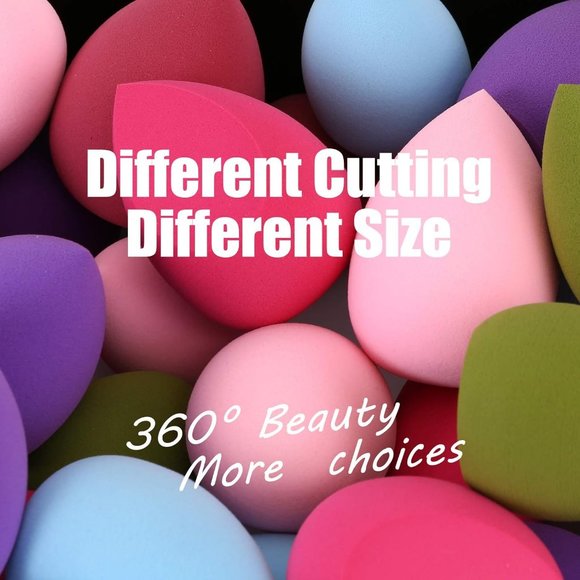 12pcs Beauty Foundation Holder Blending Cosmetic Puff Flawless Sponges - Picture 7 of 7